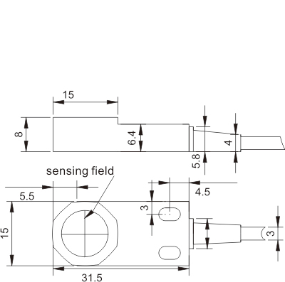 F3N-15DN05 seriesdimension