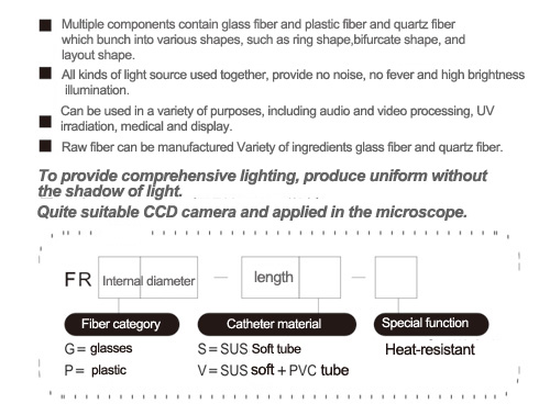 Ring-shaped light source Fiber feature
