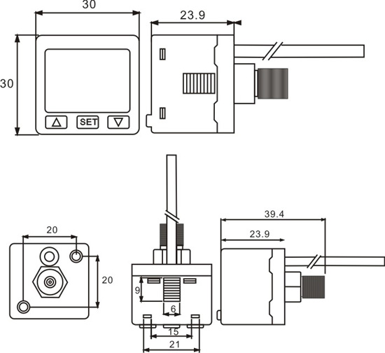 FKP70压力传感器尺寸图
