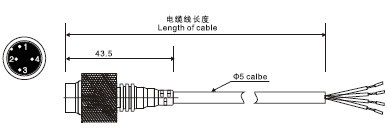 光幕传感器电缆线连接