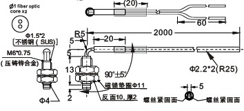 直角光纤管FFD-R80